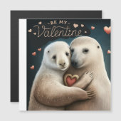 Seien Sie meine Valentinkarte Magnetkarte (Vorne/Hinten)