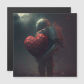 Seien Sie meine Valentinkarte Magnetkarte (Vorne/Hinten)