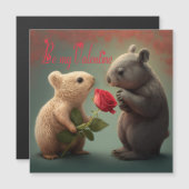 Seien Sie meine Valentinkarte Magnetkarte (Vorne/Hinten)