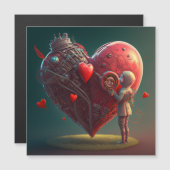 Seien Sie meine Valentinkarte Magnetkarte (Vorne/Hinten)