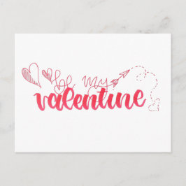 Seien Sie meine Valentinkarte Postkarte