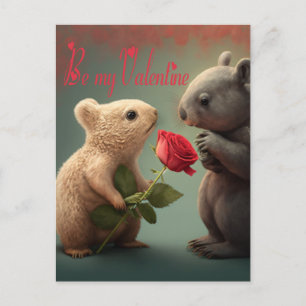 Seien Sie meine Valentinkarte Postkarte