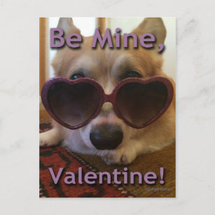 "Seien Sie meine, Valentinsgruß!" Corgi-Postkarte Feiertagspostkarte