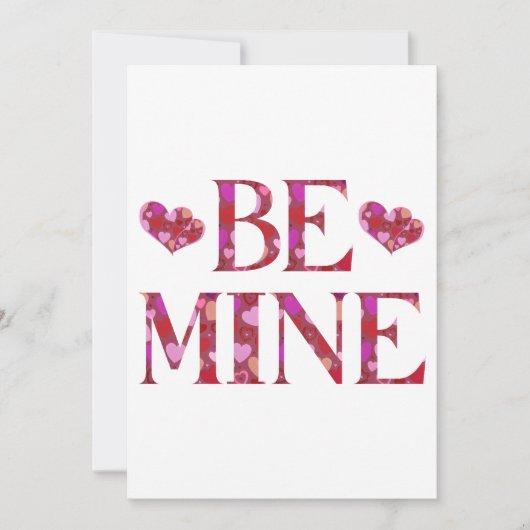 Seien Sie meine Valentinstag Einladung (Vorderseite)