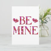 Seien Sie meine Valentinstag Einladung (Stehend Vorderseite)