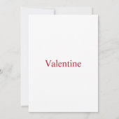 Seien Sie meine Valentinstag Einladung (Rückseite)
