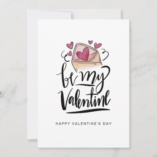 Seien Sie meine Valentinstag-Karte Einladung (Vorderseite)