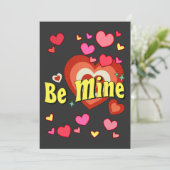 Seien Sie meine Valentintagskarte Einladung (Stehend Vorderseite)