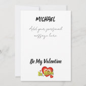 Seien Sie meine Valentintagskarte Einladung (Rückseite)