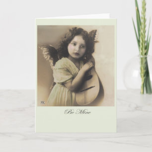 Seien Sie meine Vintage Valentine Cupid Card leuch Feiertagskarte