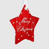 Seien Sie Merry und Shine Bright Acrylic Ornament (Vorderseite)