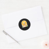 Seien Sie mit einem Sticker4 Runder Aufkleber (Umschlag)
