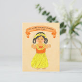 Seien Sie mit mir im Paradies~Scripture~print Postkarte (Stehend Vorderseite)