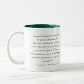 Seien Sie mit selbst - Tasse leicht (Links)