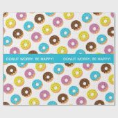 Seien Sie mit Sprinklen zufrieden Geschenkpapier (Flach)