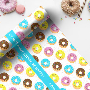 Seien Sie mit Sprinklen zufrieden Geschenkpapier