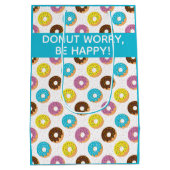 Seien Sie mit Sprinklen zufrieden Mittlere Geschenktüte (Rückseite)