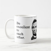 Seien Sie miteinander ausgezeichnet Kaffeetasse (Links)