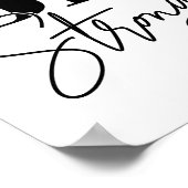 Seien Sie Motivierend Anführungszeichen für Schwar Poster (Ecke)