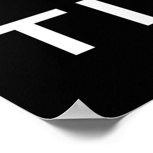 Seien Sie müde, einfach Poster (Ecke)