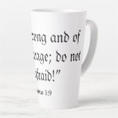 Seien Sie mutig, die Tasse der Weißen Latte (Rechte Ecke)