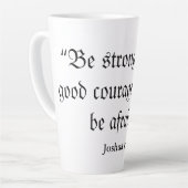 Seien Sie mutig, die Tasse der Weißen Latte (Linke Ecke)