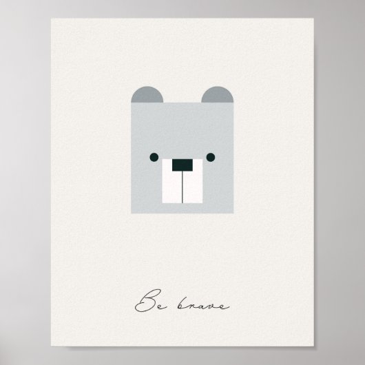 Seien Sie mutig, tragen Sie Kinder mit Bejahungsne Poster (Vorne)