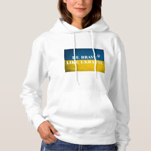 Seien Sie mutig wie ein strukturiertes Zitat aus d Hoodie