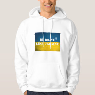 Seien Sie mutig wie ein strukturiertes Zitat aus d Hoodie