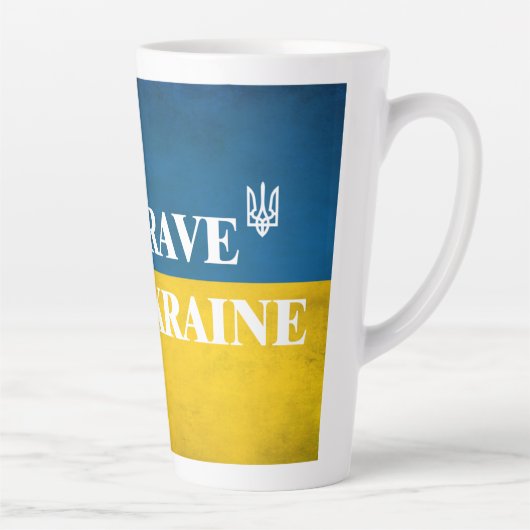 Seien Sie mutig wie ein strukturiertes Zitat aus d Milchtasse (Rechts)