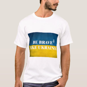 Seien Sie mutig wie ein strukturiertes Zitat aus d T-Shirt