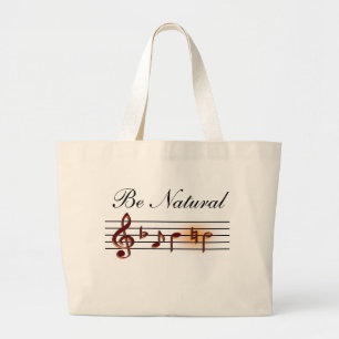Seien Sie natürliche Musik-Tasche Jumbo Stoffbeutel