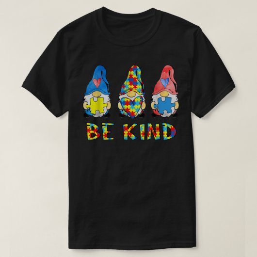 Seien Sie nett Autismus Bewusstsein Gnomes Kinder  T-Shirt (Design vorne)