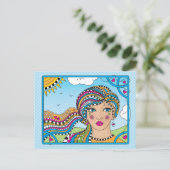 Seien Sie nett_ Postkarte (Stehend Vorderseite)