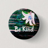 Seien Sie nett schön Blume Button (Vorderseite)