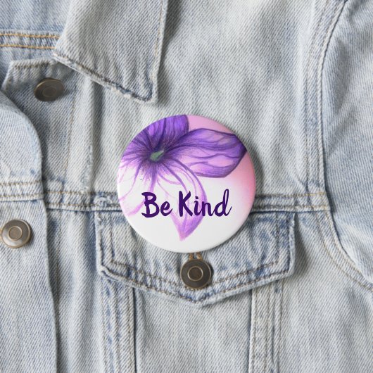 Seien Sie nett schön Blume Button (Beispiel)