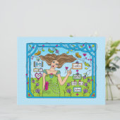 Seien Sie nett zu anderen.Flachpapier Blatt 11"x 8 (Stehend Vorderseite)