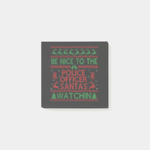 Seien Sie nett zu den Beobachtungen des Polizisten Post-it Klebezettel