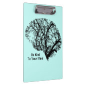 Seien Sie nett zu Ihrem Geist eisblaues Gehirn Cli Klemmbrett (Rechts)