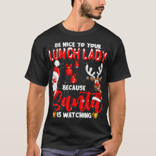 Seien Sie nett zu Ihrem Mittagessen, die Weihnacht T-Shirt