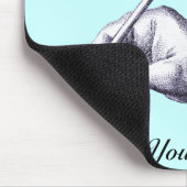 Seien Sie nett zu mir, denken Sie daran, ich schre Mousepad (Ecke)