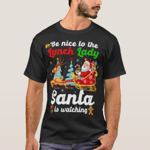 Seien Sie nett zum Mittagessen, das die Weihnachts T-Shirt