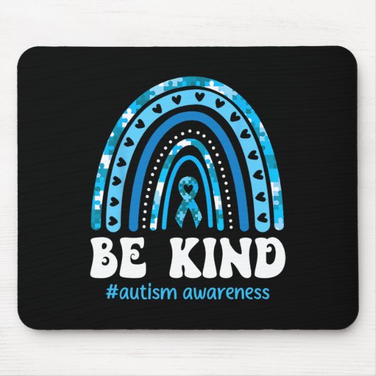 Seien Sie nette Autismus Bewusstsein Puzzle Niedli Mousepad (Vorne)