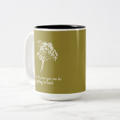 Seien Sie nette Blume Zweifarbige Tasse (Vorderseite Links)