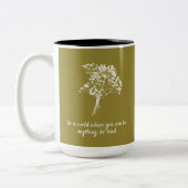 Seien Sie nette Blume Zweifarbige Tasse (Links)