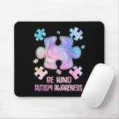 Seien Sie nette Puzzleteile Gefärbte Krawatte Auti Mousepad (Mit Mouse)