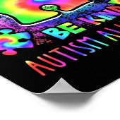 Seien Sie nette Puzzleteile Gefärbte Krawatte Auti Poster (Ecke)