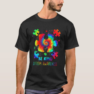 Seien Sie nette Puzzleteile Gefärbte Krawatte Auti T-Shirt