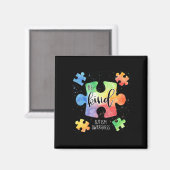 Seien Sie nette Puzzleteile Niedliche Autismus Bew Magnet (Vorderseite/Rückseite)