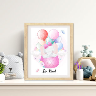 Seien Sie nette Tiere Kinderzimmer Wall Art Fotodruck